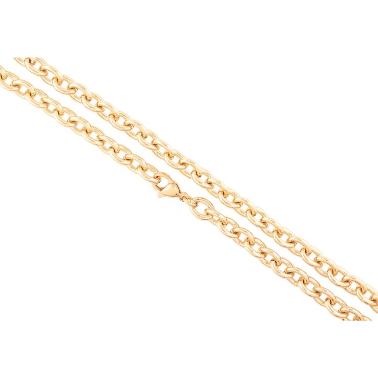 Ланцюжок Xuping Позолота 18K «Плетіння Якірне» довжина 45см х 6мм фото №5 Ланцюжок Xuping Позолота 18K «Плетіння Якірне» довжина 45см х 6мм фото №5