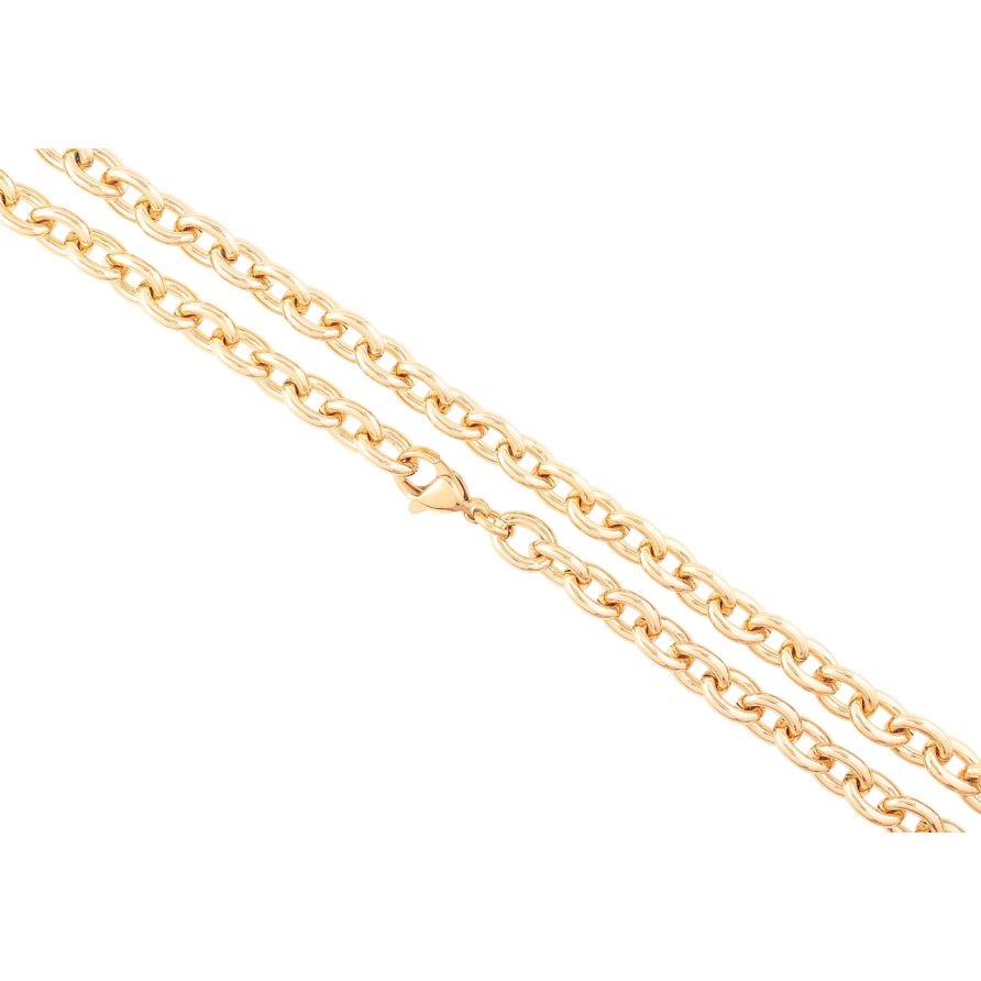 Ланцюжок Xuping Позолота 18K «Плетіння Якірне» довжина 45см х 6мм фото №1