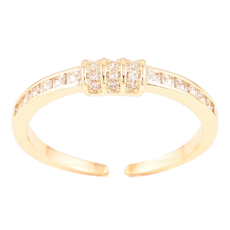 Каблучка Xuping Позолота 18K «Візерунок цирконієм» фото №9 Каблучка Xuping Позолота 18K «Візерунок цирконієм» фото №9