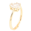 Каблучка Xuping Позолота 18K «Два кристали» фото №2 Каблучка Xuping Позолота 18K «Два кристали» фото №2