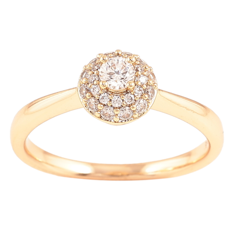 Каблучка Xuping Позолота 18K «Інкрустація цирконієм» фото №2
