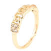Кольцо Xuping Позолота 18K Узор цепочка с цирконием фото №2 Кольцо Xuping Позолота 18K Узор цепочка с цирконием фото №2