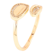 Каблучка Xuping Позолота 18K «Овали з цирконієм» фото №2 Каблучка Xuping Позолота 18K «Овали з цирконієм» фото №2