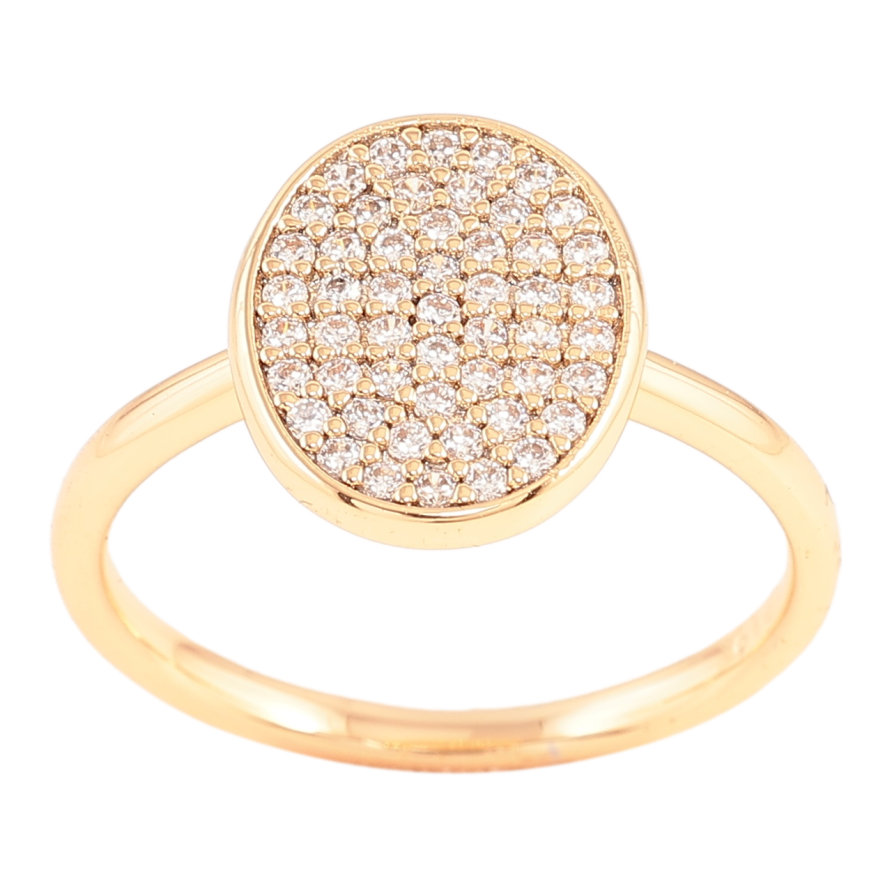 Каблучка Xuping Позолота 18K «Інкрустація цирконієм» фото №1 Каблучка Xuping Позолота 18K «Інкрустація цирконієм» фото №1