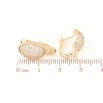Сережки Xuping Позолота 18K англійський замок «Овали з інкрустацією цирконієм» фото №2 Сережки Xuping Позолота 18K англійський замок «Овали з інкрустацією цирконієм» фото №2