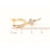 Серьги Xuping Позолота 18K английский замок Ключики с цирконием фото №2