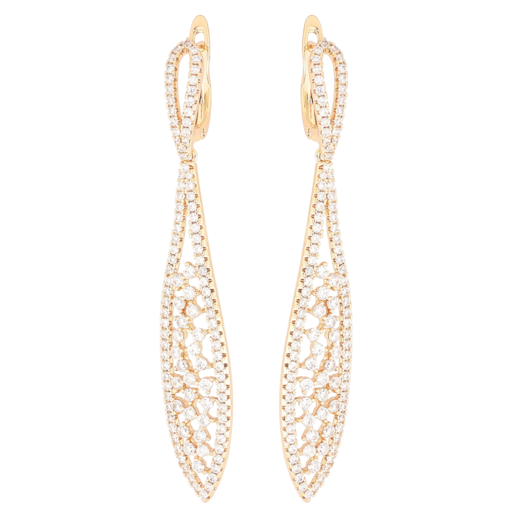 Серьги Xuping Позолота 18K английский замок Подвески с инкрустацией цирконием фото №12 Серьги Xuping Позолота 18K английский замок Подвески с инкрустацией цирконием фото №12