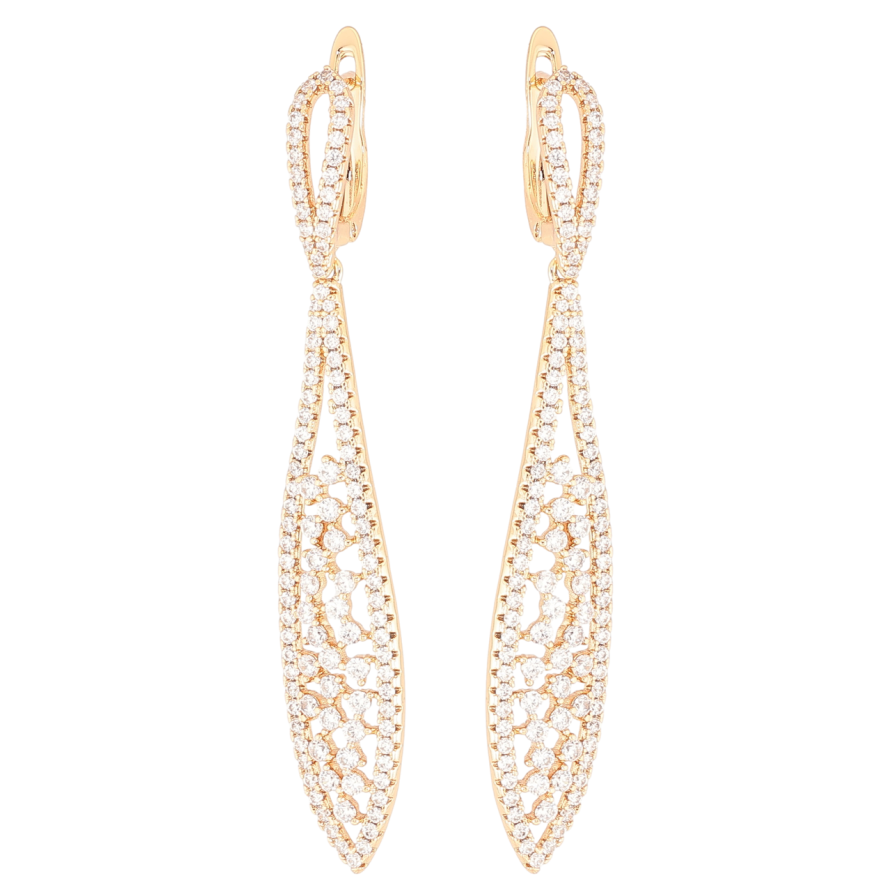 Серьги Xuping Позолота 18K английский замок Подвески с инкрустацией цирконием фото №1 Серьги Xuping Позолота 18K английский замок Подвески с инкрустацией цирконием фото №1