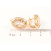Серьги Xuping Позолота 18K английский замок Овалы с фианитами фото №2 Серьги Xuping Позолота 18K английский замок Овалы с фианитами фото №2