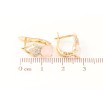 Серьги Xuping Позолота 18K английский замок Ромбовый узор с цирконием и розовыми фианитами фото №2 Серьги Xuping Позолота 18K английский замок Ромбовый узор с цирконием и розовыми фианитами фото №2