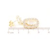 Серьги Xuping Позолота 14K пусеты Кристальные подвески фото №2 Серьги Xuping Позолота 14K пусеты Кристальные подвески фото №2