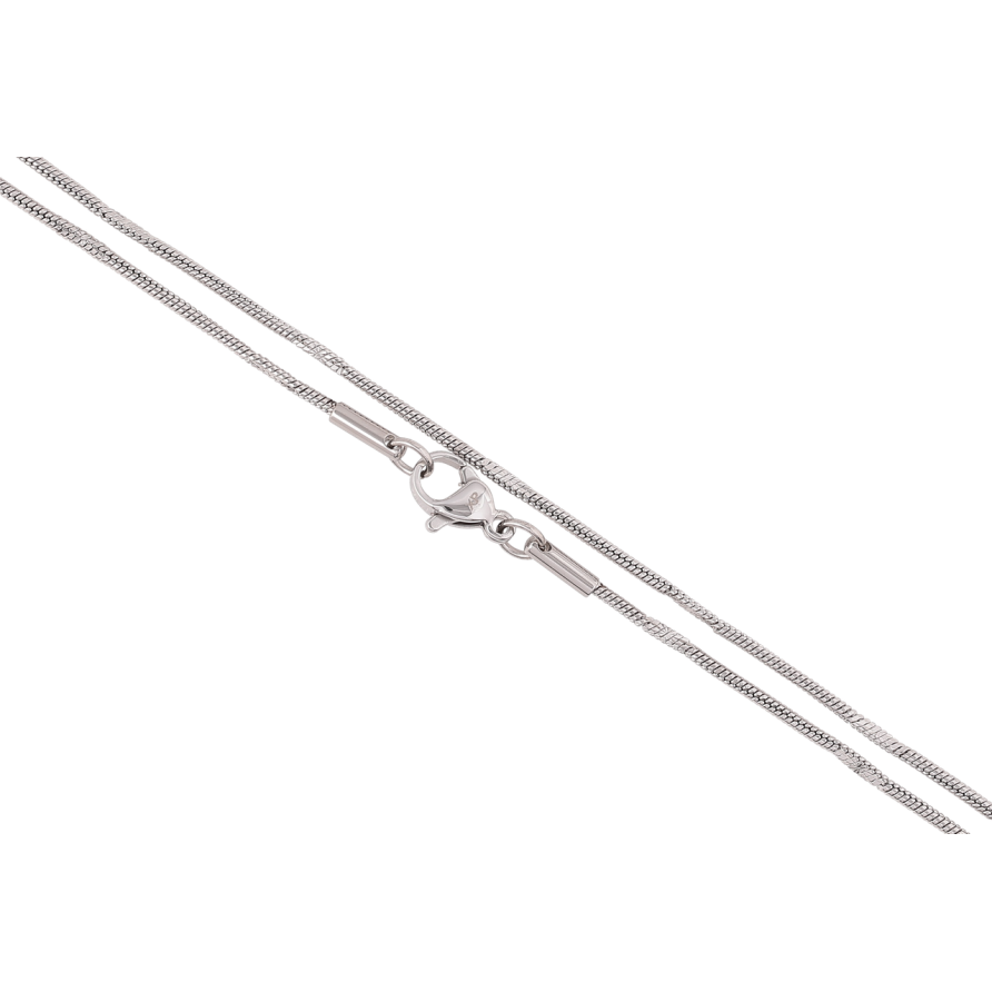Цепочка Xuping ТТМ Stainless Steel цвет Родий Плетение Ювелирный шнур с прокаткой длина 50см х 1мм фото №1