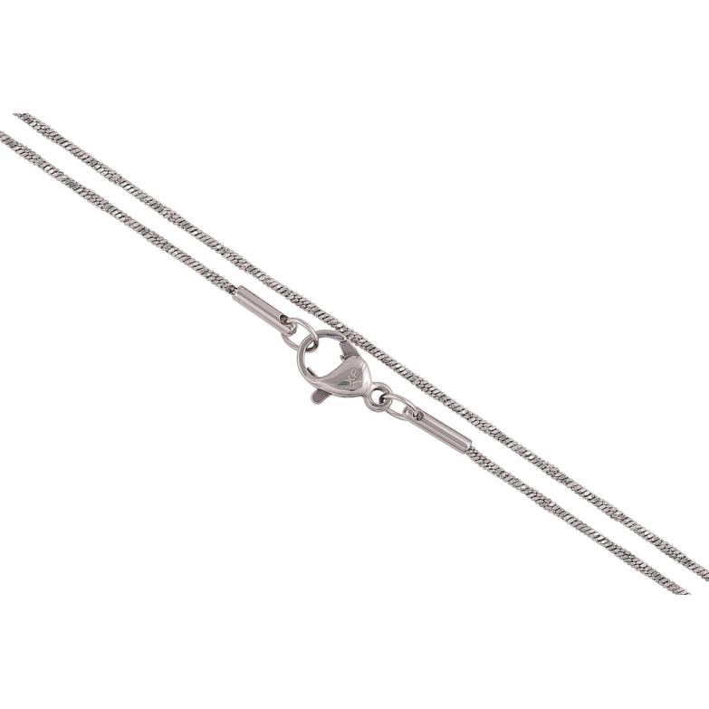 Ланцюжок Xuping ТТМ Stainless Steel колір Родій «Плетіння Ювелірний шнур» довжина 50см х 1мм фото №16 Ланцюжок Xuping ТТМ Stainless Steel колір Родій «Плетіння Ювелірний шнур» довжина 50см х 1мм фото №16