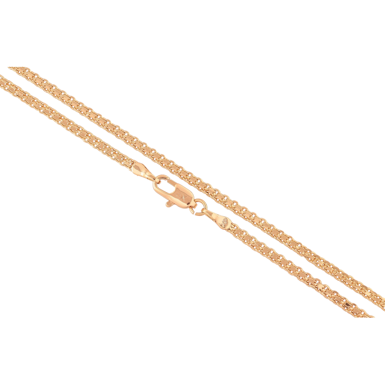 Цепочка Xuping Позолота 18K Плетение Итальянский Бисмарк длинна 45см х 2мм фото №2 Цепочка Xuping Позолота 18K Плетение Итальянский Бисмарк длинна 45см х 2мм фото №2