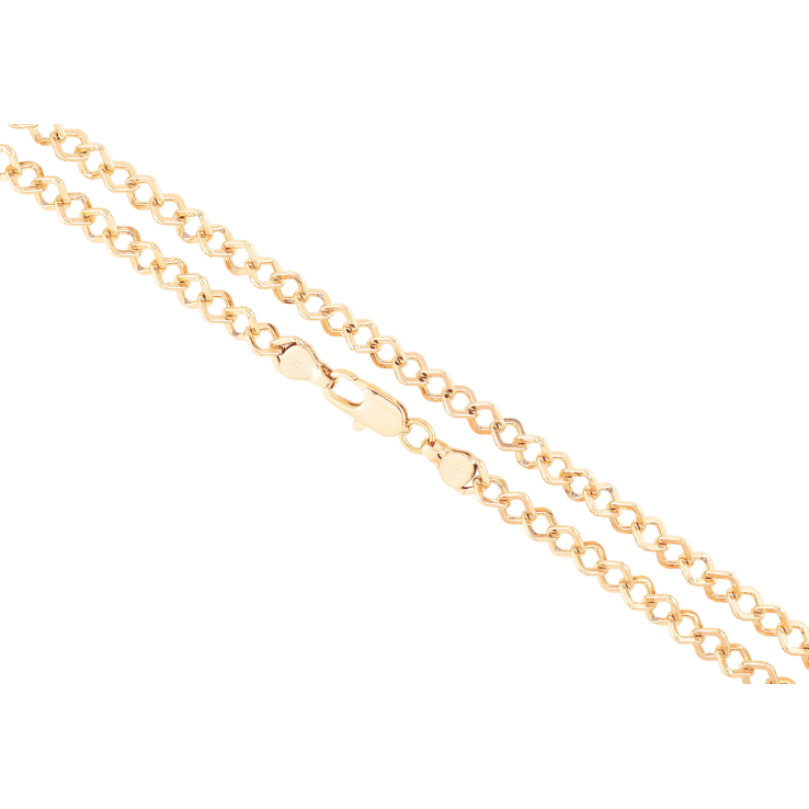 Ланцюжок Xuping Позолота 18K «Плетіння Ромб» довжина 45см х 6мм фото №8 Ланцюжок Xuping Позолота 18K «Плетіння Ромб» довжина 45см х 6мм фото №8