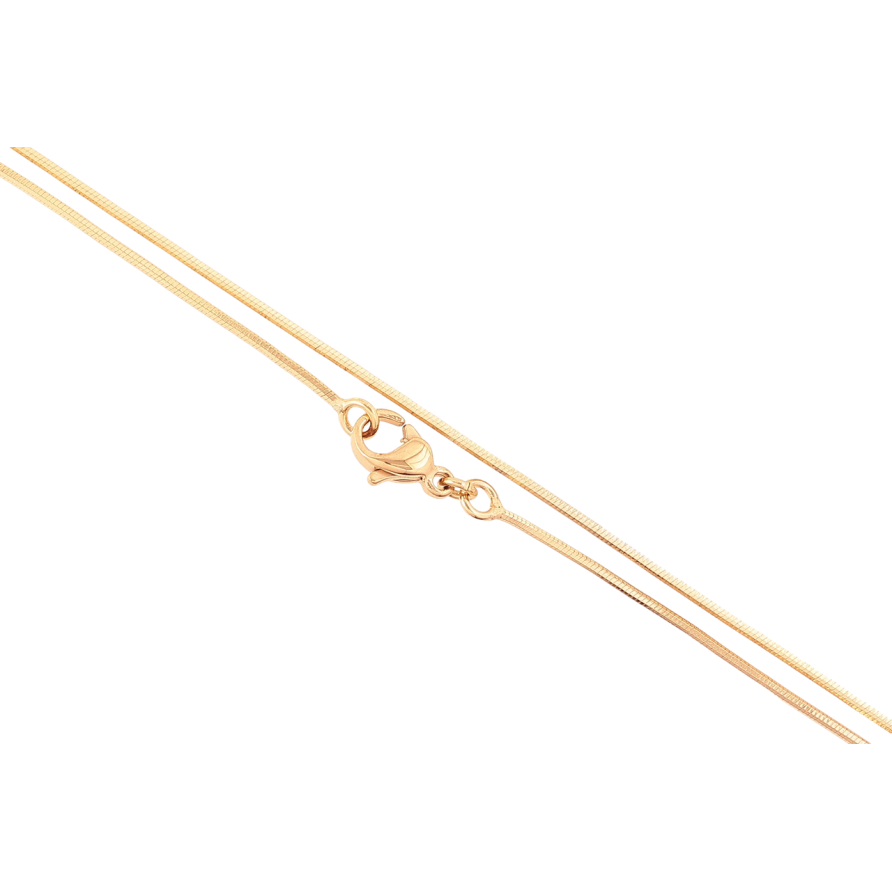 Ланцюжок Xuping Позолота 18K «Плетіння Ювелірний шнур 6-ти гранний» довжина 45см х 1мм фото №1