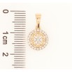 Кулон Xuping Позолота 18K «Квітковий візерунок з цирконієм» для ланцюжка до 5мм фото №2 Кулон Xuping Позолота 18K «Квітковий візерунок з цирконієм» для ланцюжка до 5мм фото №2