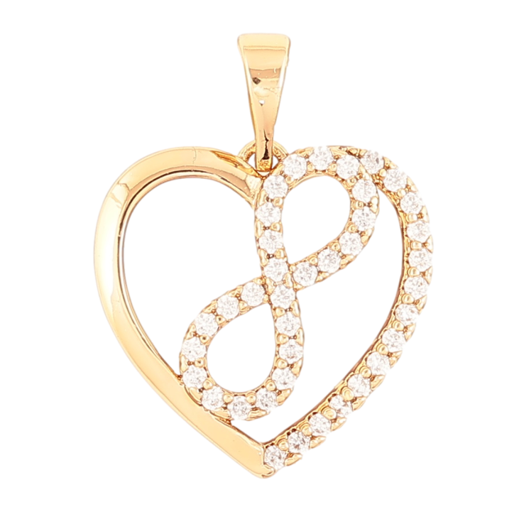 Кулон Xuping Позолота 18K «Сердечко з знаком нескінченності» для ланцюжка до 5мм фото №16 Кулон Xuping Позолота 18K «Сердечко з знаком нескінченності» для ланцюжка до 5мм фото №16