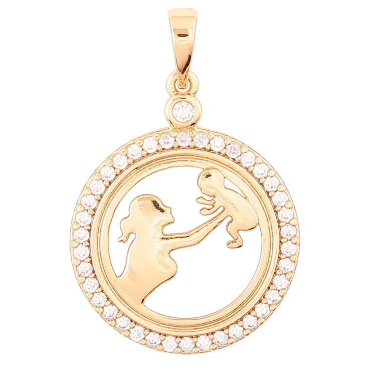 Кулон Xuping Позолота 18K Счастье материнства для цепочки до 6мм фото №6 Кулон Xuping Позолота 18K Счастье материнства для цепочки до 6мм фото №6
