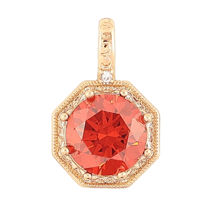 Кулон Xuping Позолота 18K «Помаранчевий фіаніт у фігурній оправі» для ланцюжка до 4мм фото №25 Кулон Xuping Позолота 18K «Помаранчевий фіаніт у фігурній оправі» для ланцюжка до 4мм фото №25