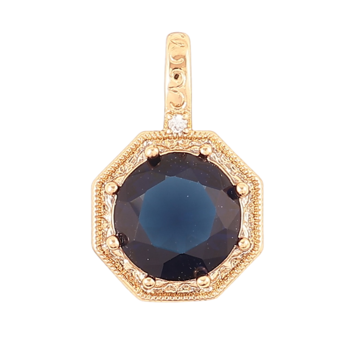 Кулон Xuping Позолота 18K «Синій фіаніт у фігурній оправі» для ланцюжка до 4мм фото №23 Кулон Xuping Позолота 18K «Синій фіаніт у фігурній оправі» для ланцюжка до 4мм фото №23