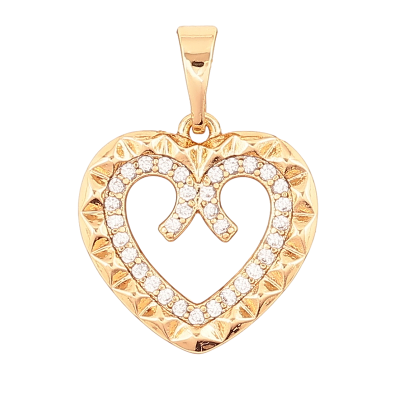 Кулон Xuping Позолота 18K «Сердечко з цирконієм» для ланцюжка до 5мм фото №4 Кулон Xuping Позолота 18K «Сердечко з цирконієм» для ланцюжка до 5мм фото №4
