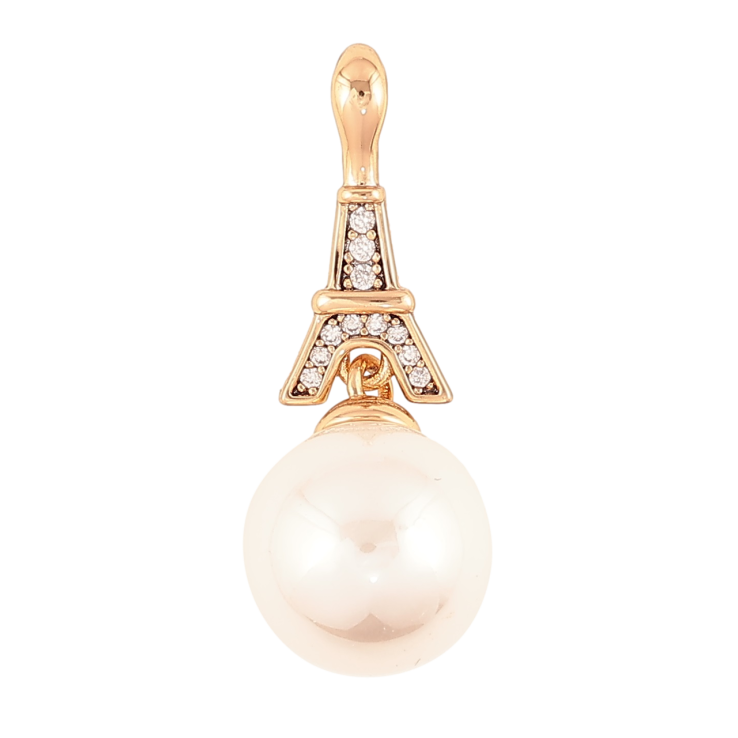 Кулон Xuping Позолота 18K Эйфелева башня с жемчужиной, ø 12мм для цепочки до 3мм фото №15 Кулон Xuping Позолота 18K Эйфелева башня с жемчужиной, ø 12мм для цепочки до 3мм фото №15