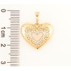 Кулон Xuping Позолота 18K «Різьблене сердечко з цирконієм» для ланцюжка до 6мм фото №2 Кулон Xuping Позолота 18K «Різьблене сердечко з цирконієм» для ланцюжка до 6мм фото №2