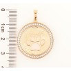 Кулон Xuping Позолота 18K «Лапка в колечку цирконію» для ланцюжка до 6мм фото №2 Кулон Xuping Позолота 18K «Лапка в колечку цирконію» для ланцюжка до 6мм фото №2