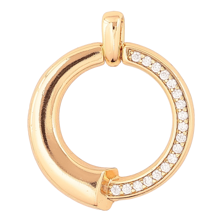 Кулон Xuping Позолота 18K Колечко с цирконием для цепочки до 3мм фото №8 Кулон Xuping Позолота 18K Колечко с цирконием для цепочки до 3мм фото №8