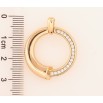 Кулон Xuping Позолота 18K Колечко с цирконием для цепочки до 3мм фото №2 Кулон Xuping Позолота 18K Колечко с цирконием для цепочки до 3мм фото №2