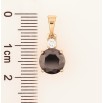 Кулон Xuping Позолота 18K «Чорний фіаніт з цирконієм» для ланцюжка до 5мм фото №2