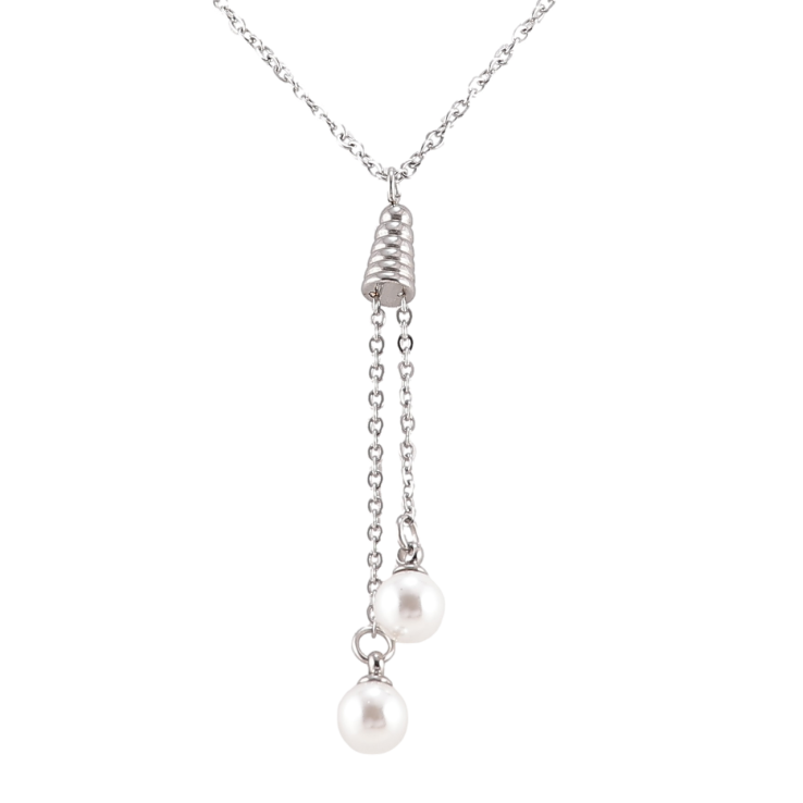 Подвеска на цепочке Xuping ТТМ Stainless Steel цвет Родий Жемчужные подвески дл. 46-51см х 1.5мм фото №7 Подвеска на цепочке Xuping ТТМ Stainless Steel цвет Родий Жемчужные подвески дл. 46-51см х 1.5мм фото №7