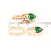 Серьги Xuping Позолота 18K подвески на колечках Зеленые кристальные сердечки 2 в 1 фото №3 Серьги Xuping Позолота 18K подвески на колечках Зеленые кристальные сердечки 2 в 1 фото №3