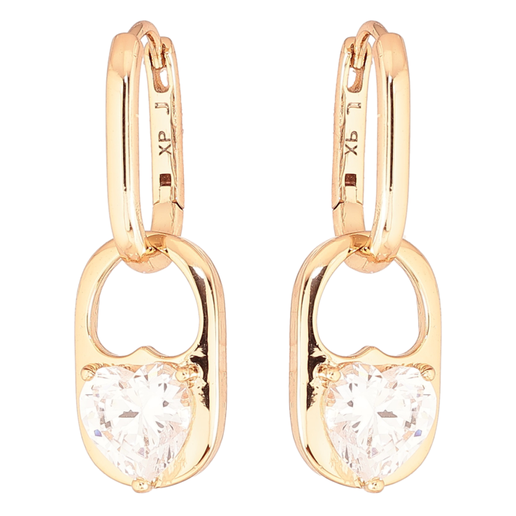 Серьги Xuping Позолота 18K подвески на колечках Кристальные сердечки 2 в 1 фото №24 Серьги Xuping Позолота 18K подвески на колечках Кристальные сердечки 2 в 1 фото №24