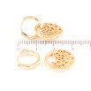 Серьги Xuping Позолота 18K подвески на колечках Кольца с цветочным узором 2 в 1 фото №2 Серьги Xuping Позолота 18K подвески на колечках Кольца с цветочным узором 2 в 1 фото №2