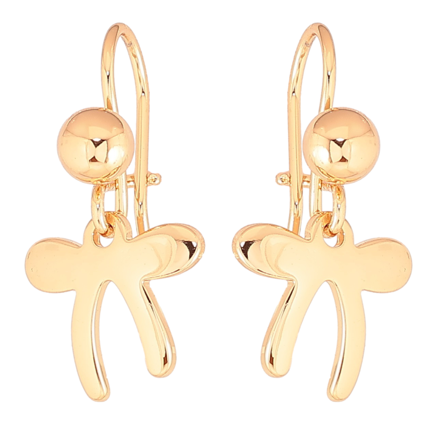 Серьги Xuping Позолота 18K французский замок Шарики с бантами фото №1 Серьги Xuping Позолота 18K французский замок Шарики с бантами фото №1