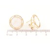 Серьги Xuping Позолота 18K итальянский замок Круги с перламутровыми вставками и цирконием фото №2 Серьги Xuping Позолота 18K итальянский замок Круги с перламутровыми вставками и цирконием фото №2