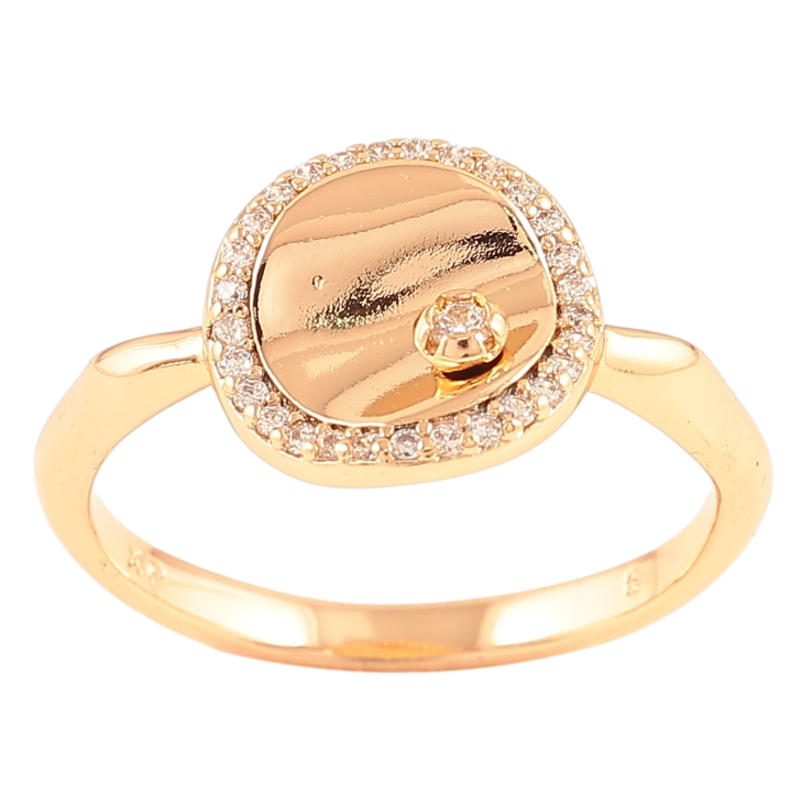 Каблучка Xuping Позолота 18K «Декоративне коло з цирконієм» фото №14 Каблучка Xuping Позолота 18K «Декоративне коло з цирконієм» фото №14