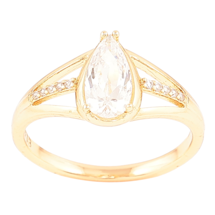 Кольцо Xuping Позолота 18K Кристальная капелька фото №23 Кольцо Xuping Позолота 18K Кристальная капелька фото №23