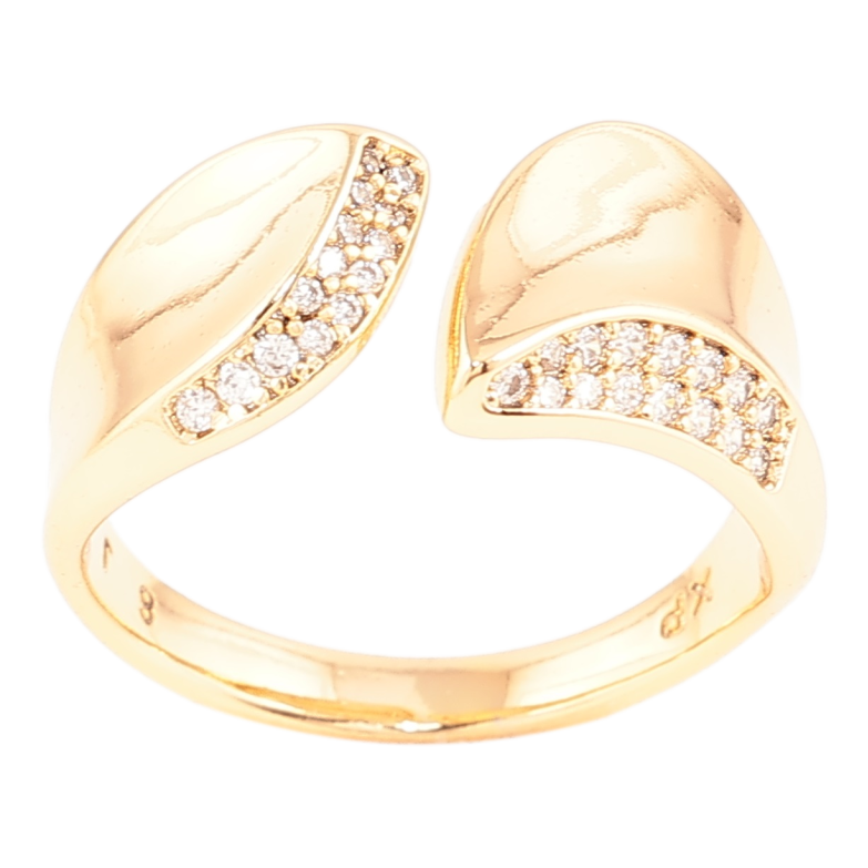 Каблучка Xuping Позолота 18K «Декоративний візерунок з цирконієм» фото №15