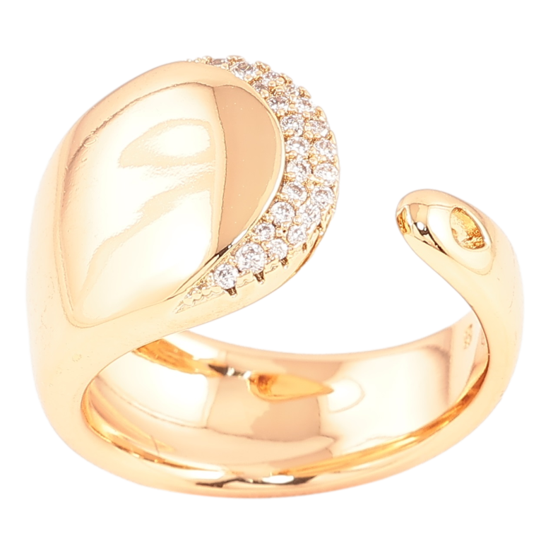 Каблучка Xuping Позолота 18K «Візерунок з цирконієм» фото №19 Каблучка Xuping Позолота 18K «Візерунок з цирконієм» фото №19