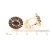 Сережки Xuping M&L Колір 18K колечка «Овали з інкрустацією чорними фіанітами» фото №2 Сережки Xuping M&L Колір 18K колечка «Овали з інкрустацією чорними фіанітами» фото №2