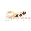 Серьги Xuping M&L Цвет 18K подвески на колечках Черные кристальные звезды фото №2 Серьги Xuping M&L Цвет 18K подвески на колечках Черные кристальные звезды фото №2