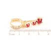 Серьги Xuping M&L Цвет 18K подвески на колечках Красные кристальные звезды фото №2 Серьги Xuping M&L Цвет 18K подвески на колечках Красные кристальные звезды фото №2