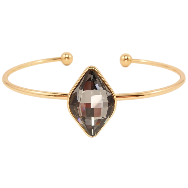 Браслет Xuping цвет 18K с кристаллами Swarovski Ромбовидный кристалл Graphite ø 7 см фото №11 Браслет Xuping цвет 18K с кристаллами Swarovski Ромбовидный кристалл Graphite ø 7 см фото №11