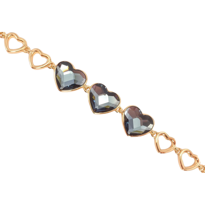 Браслет Xuping колір 18K із кристалами Swarovski Кристали Montana дод. замок на два розміри 16.5,19см фото №10