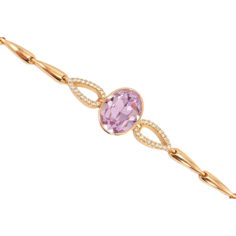 Браслет Xuping колір 18K із кристалами Swarovski Кристал Violet дод. замок на два розміри 16.5,19см фото №2 Браслет Xuping колір 18K із кристалами Swarovski Кристал Violet дод. замок на два розміри 16.5,19см фото №2