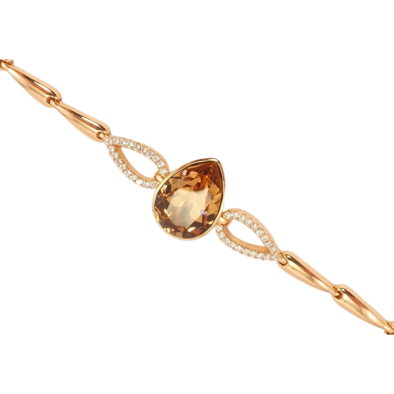 Браслет Xuping колір 18K із кристалами Swarovski Кристал Topaz дод. замок на два розміри 16.5,19см фото №1 Браслет Xuping колір 18K із кристалами Swarovski Кристал Topaz дод. замок на два розміри 16.5,19см фото №1