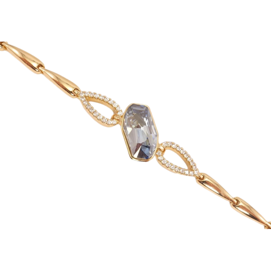 Браслет Xuping цвет 18K с кристаллами Swarovski Кристалл Blue Shade доп. замок на два размера 16.5,19см фото №1 Браслет Xuping цвет 18K с кристаллами Swarovski Кристалл Blue Shade доп. замок на два размера 16.5,19см фото №1